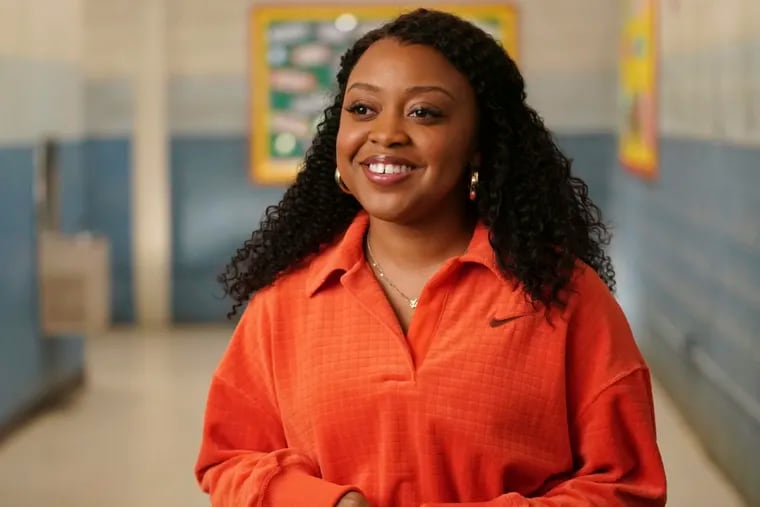 This image released by ABC shows Quinta Brunson in a scene from "Abbott Elementary," which began its latest season on Feb. 7.